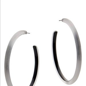 Alexis Bittar White Lucite Hoops